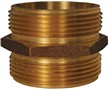 Dixon DMH1076 DOUBLE MALE HEX NIPPLE, BRASS 1" NP